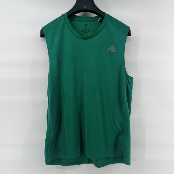 Adidas ClimaCool Energy Running Tank Top Men's M Green Sleeveless Athletic Shirt - Picture 2 of 9